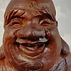 Statue - Palissandre - Bouddha rieur - Chine - Seconde moitié du XXe siècle
