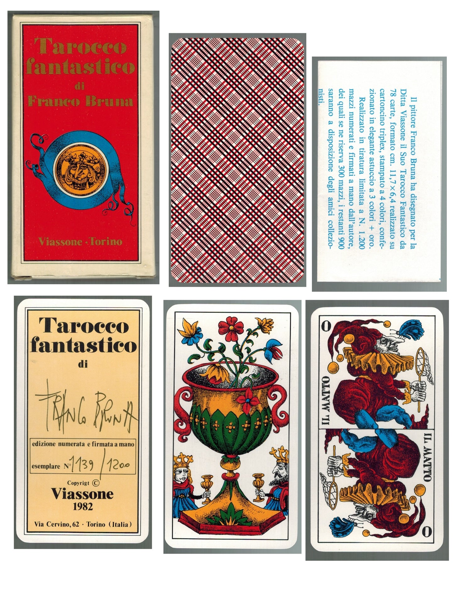 Franco Bruna - Cartes de tarot - Tarot fantastique - Italie - 1980-1990