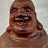 Statue - Palissandre - Bouddha rieur - Chine - Seconde moitié du XXe siècle