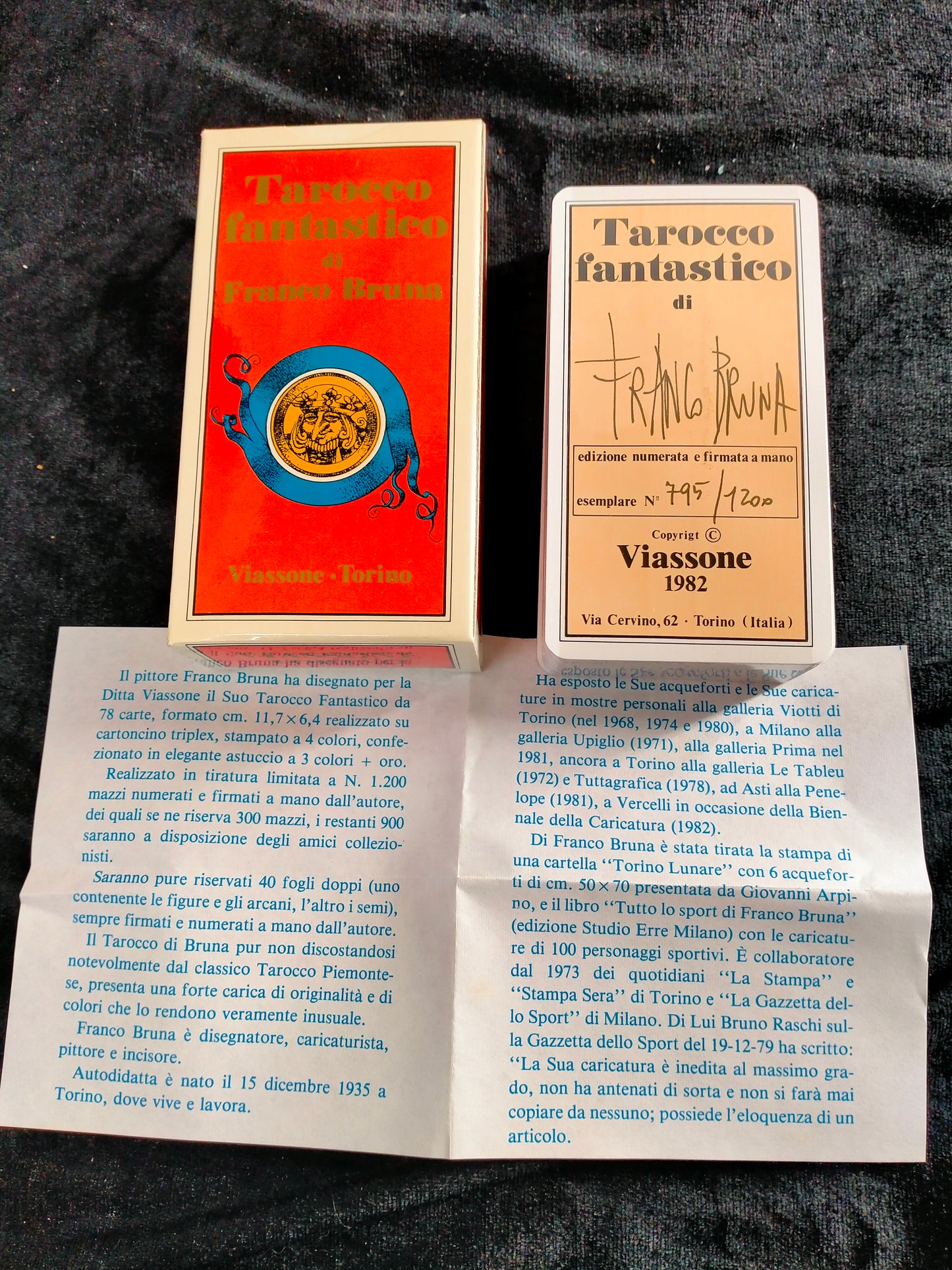 Franco Bruna - Cartes de tarot - Tarot fantastique - Italie - 1980-1990