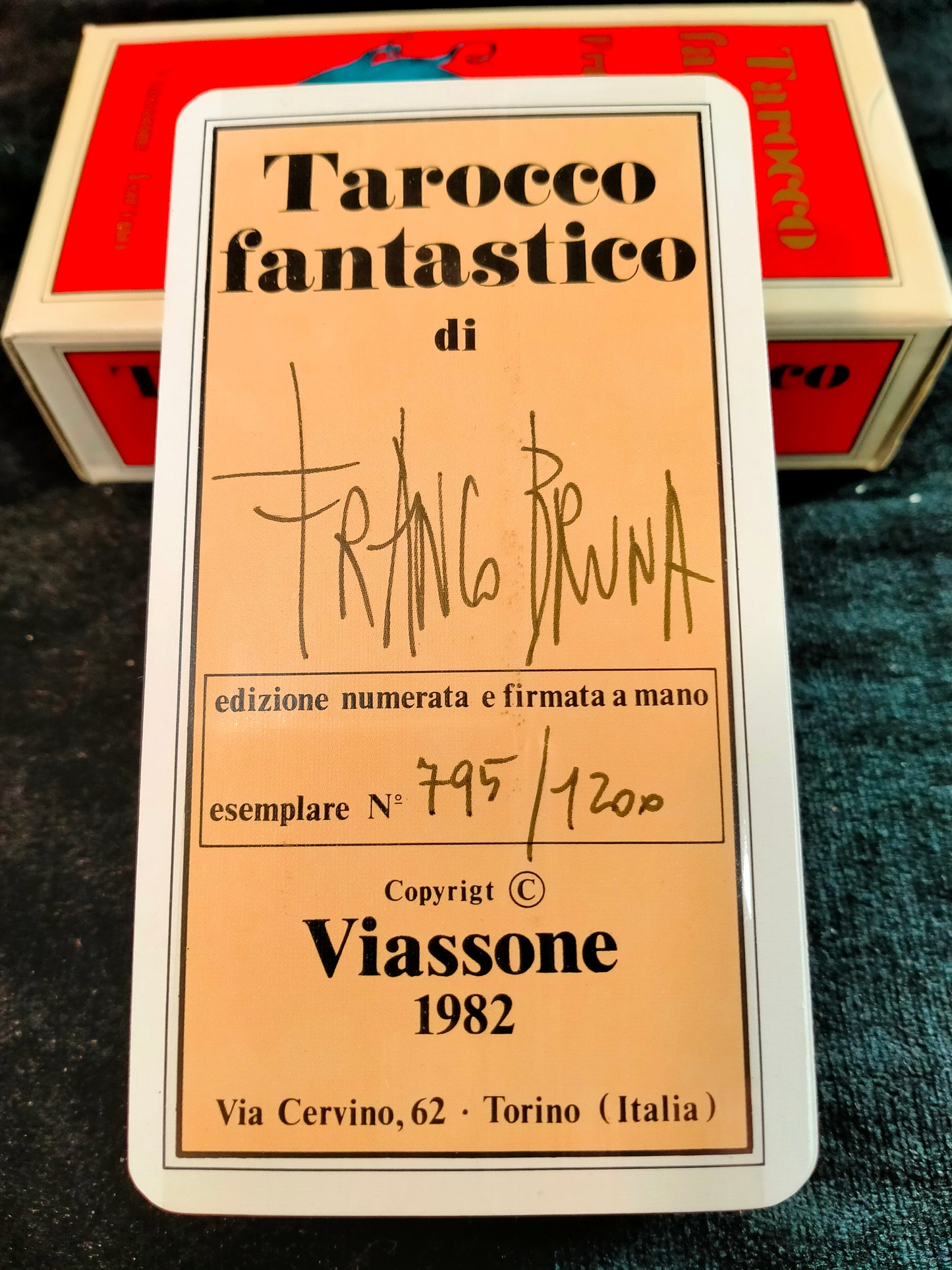 Franco Bruna - Cartes de tarot - Tarot fantastique - Italie - 1980-1990