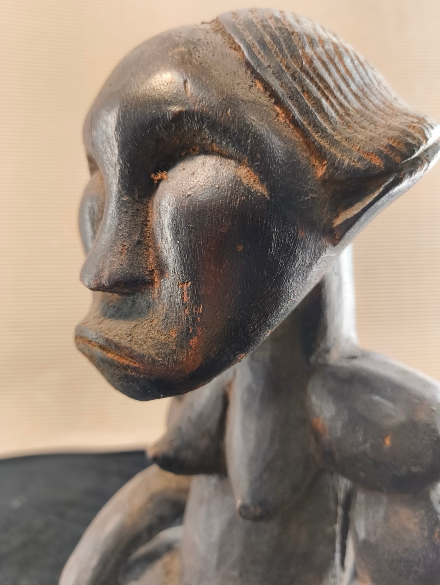 Figura femminile di reliquario Byeri Fang - Gabon - ultimo quarto del XX° secolo