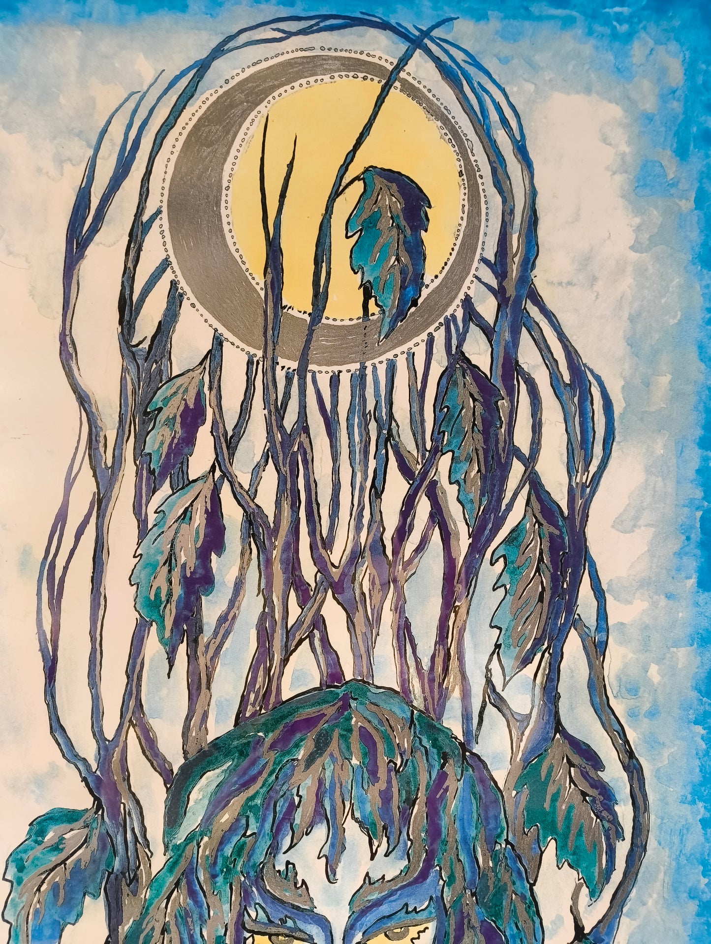 Lithographie « Apparition végétale » de Guido De Bonis