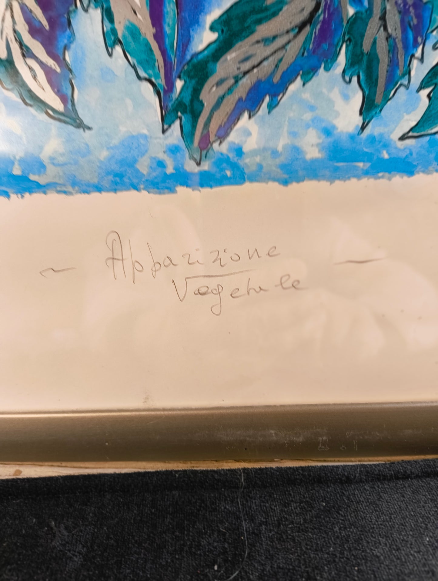 Lithographie « Apparition végétale » de Guido De Bonis