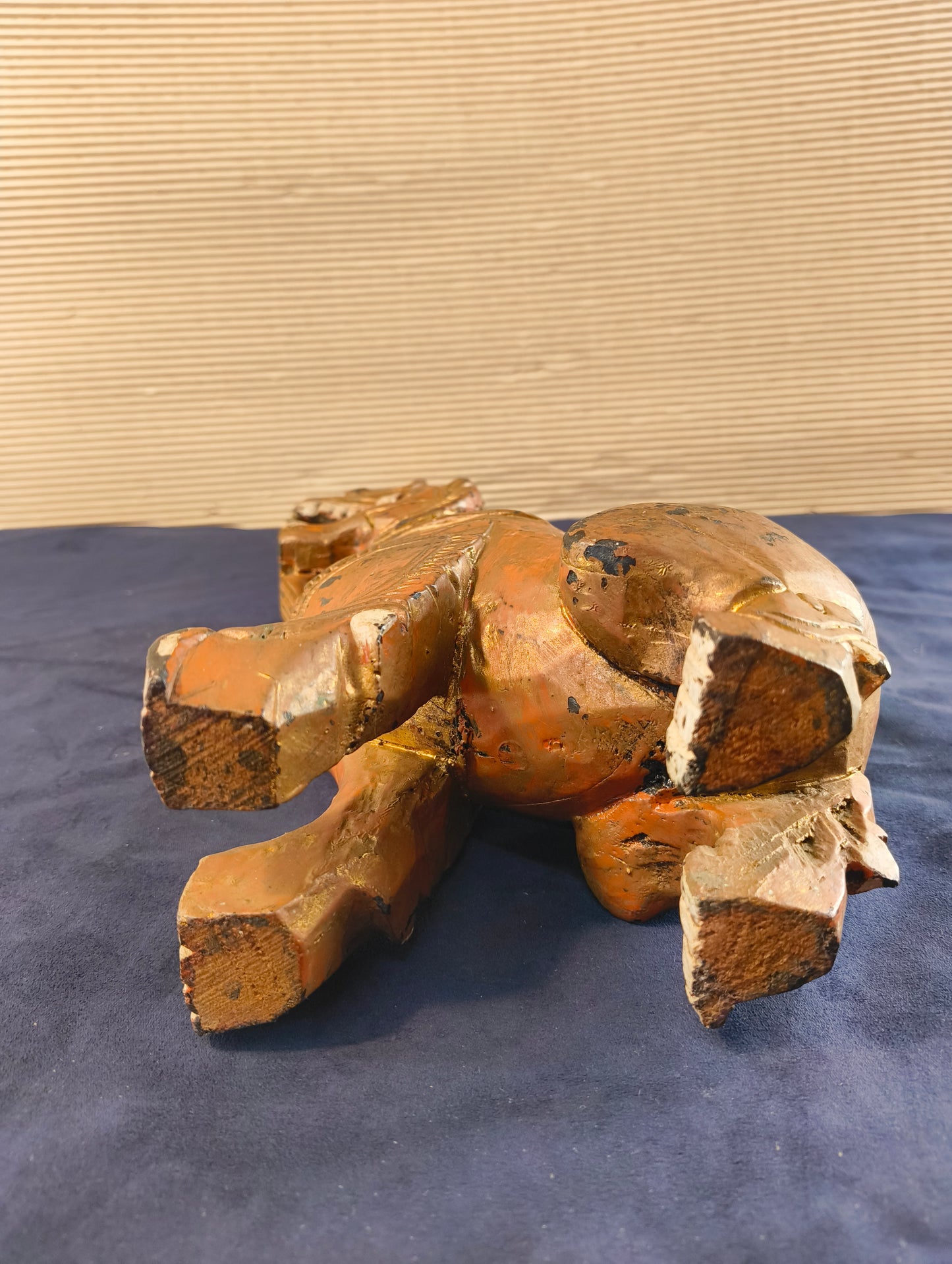 Cane di Foo stile Ming "Cane Leone guardiano - Shishi" legno policromo