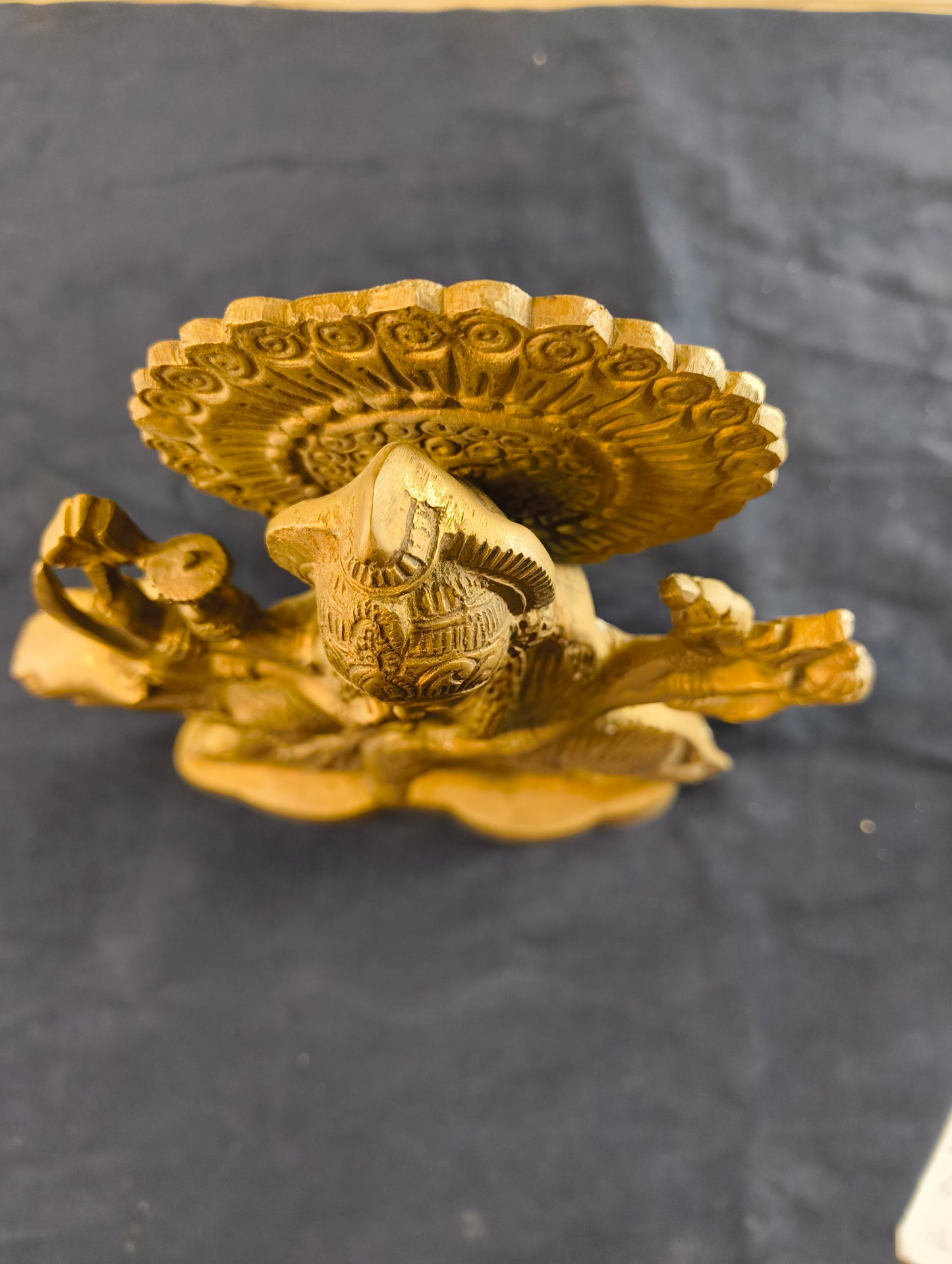 Durga with Tiger - Statue - Patinated bronze - India - Second half of the 20th century