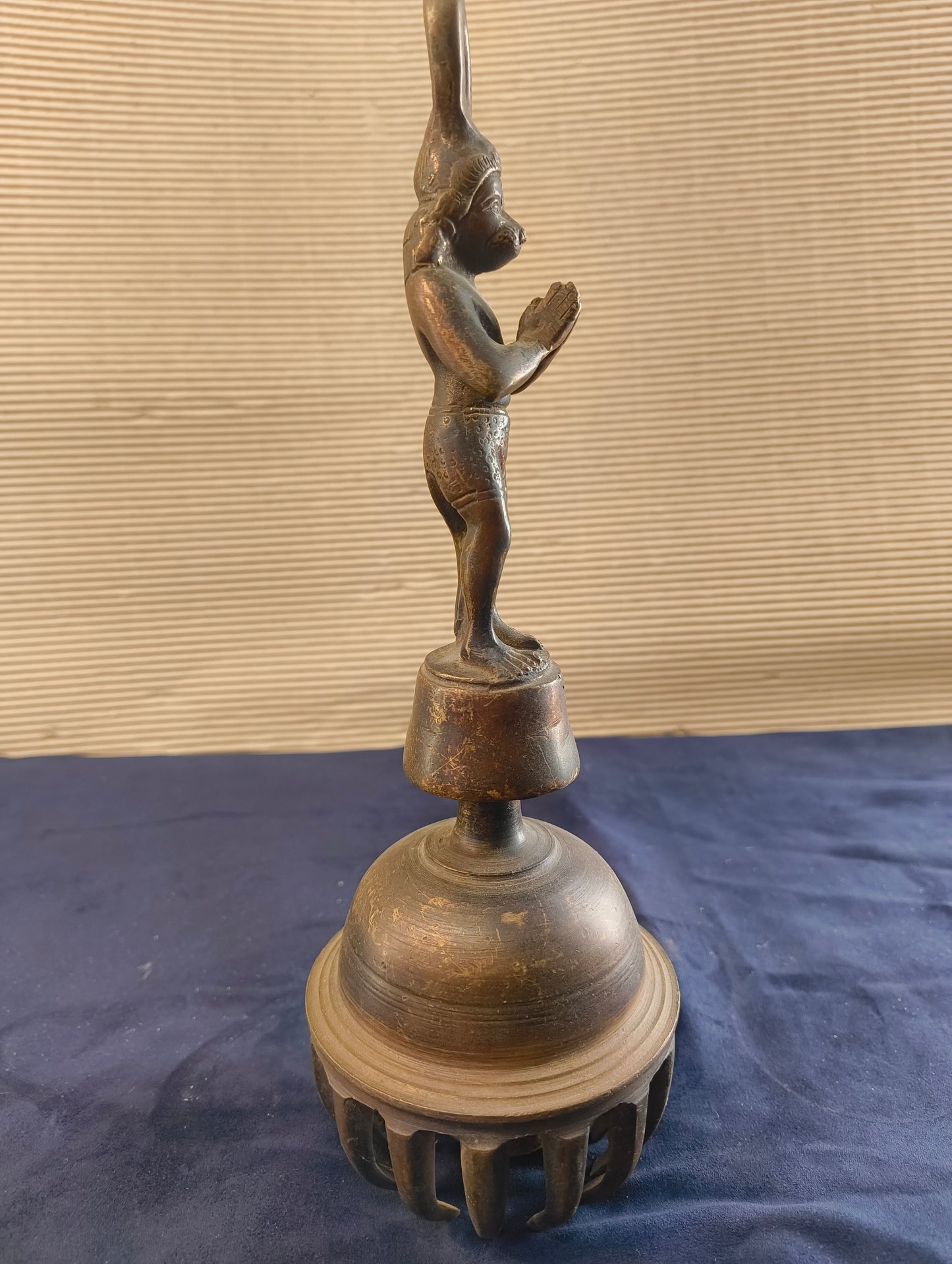 Cloche - Bronze - Hanuman - Instrument de temple - Inde - milieu du XXe siècle