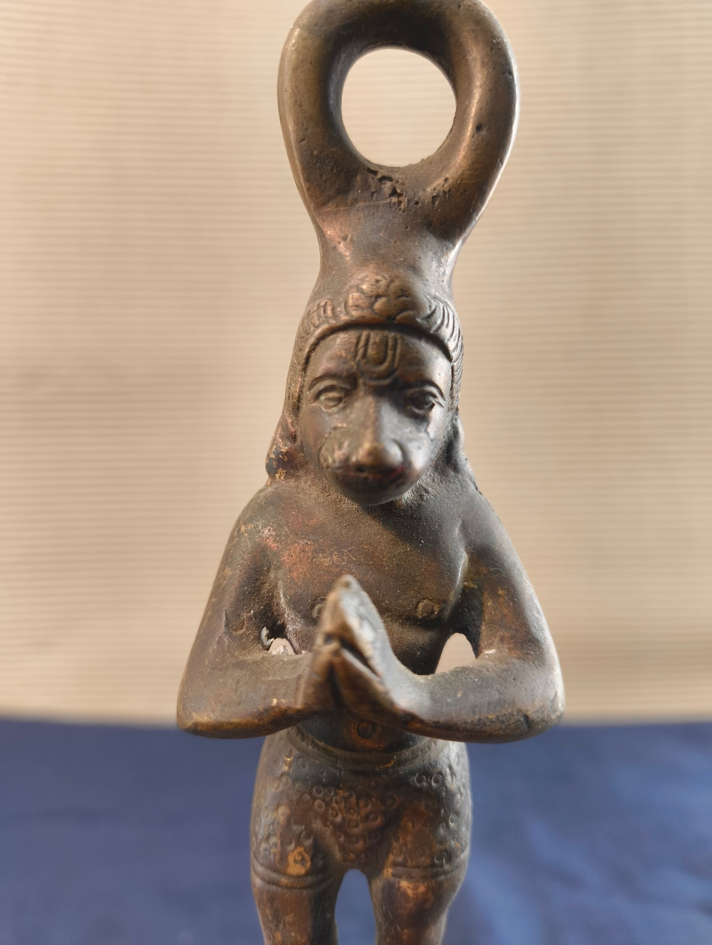 Cloche - Bronze - Hanuman - Instrument de temple - Inde - milieu du XXe siècle