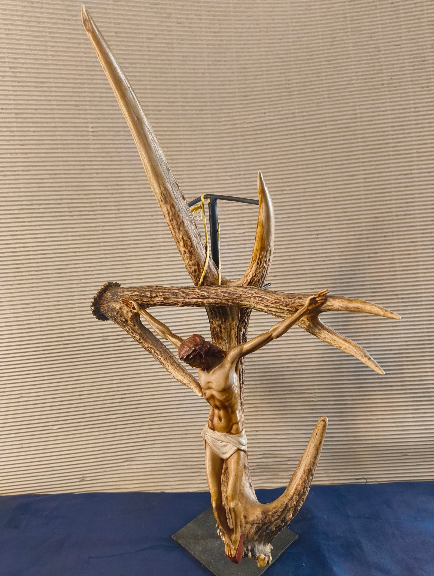 Crucifix with red deer antlers - Black Forest - Germany