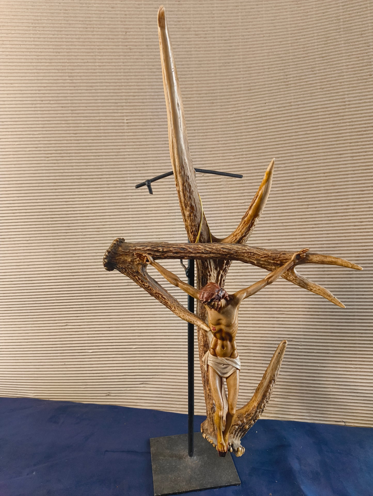 Crucifix with red deer antlers - Black Forest - Germany