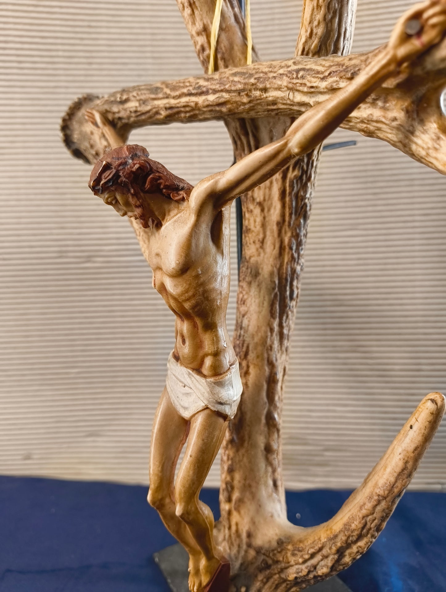 Crucifix with red deer antlers - Black Forest - Germany