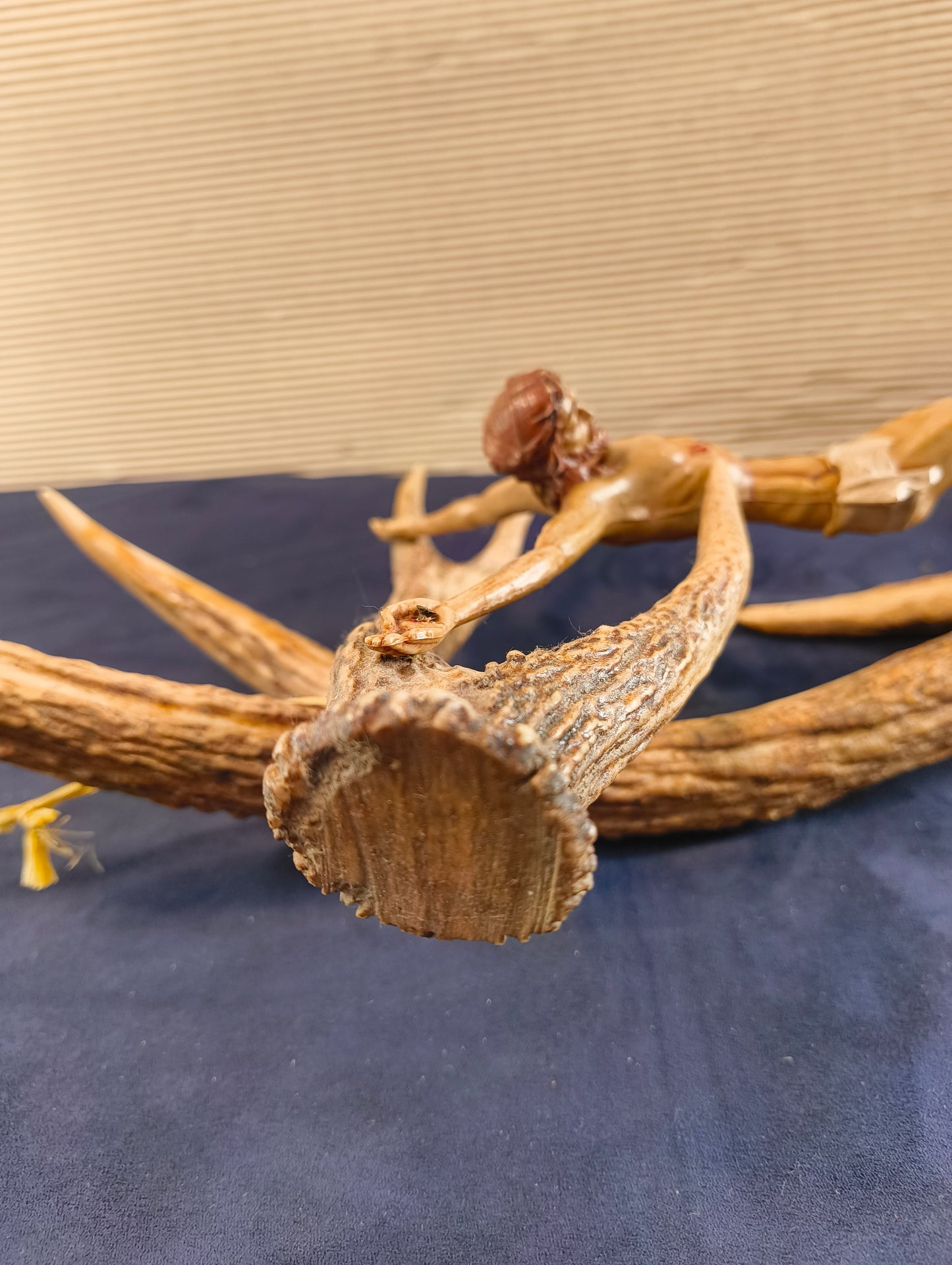 Crucifix with red deer antlers - Black Forest - Germany