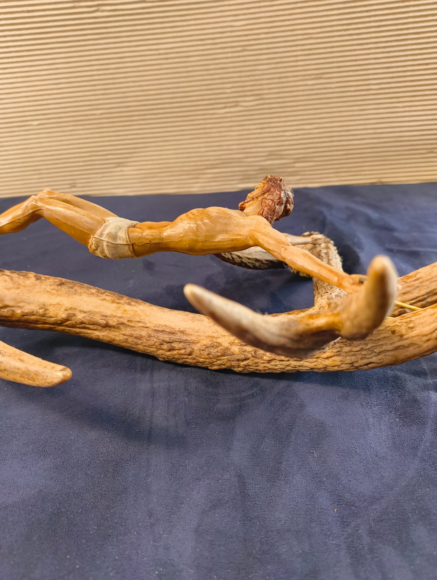 Crucifix with red deer antlers - Black Forest - Germany