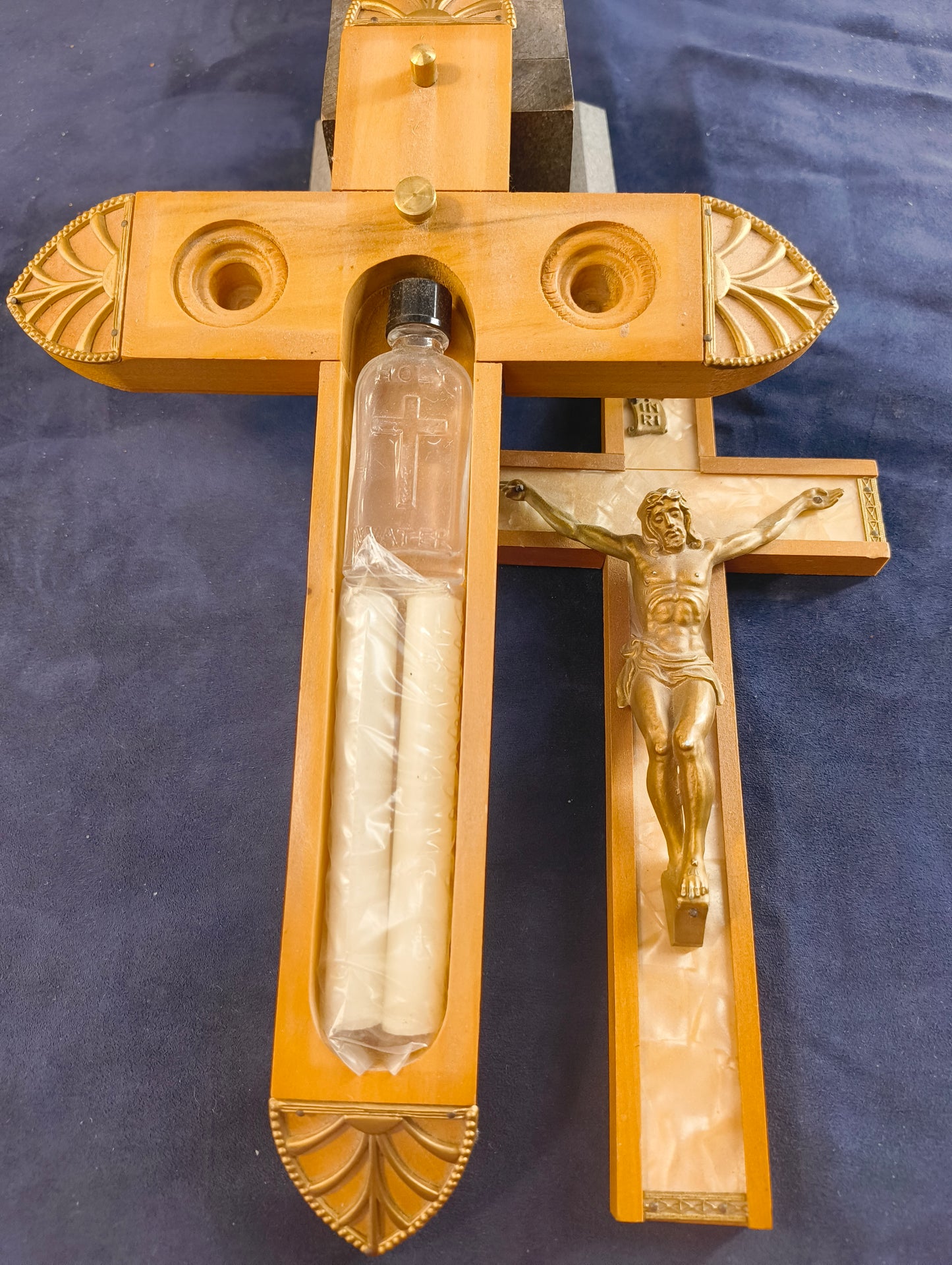 Travel altar crucifix - Italy - 1930/1940