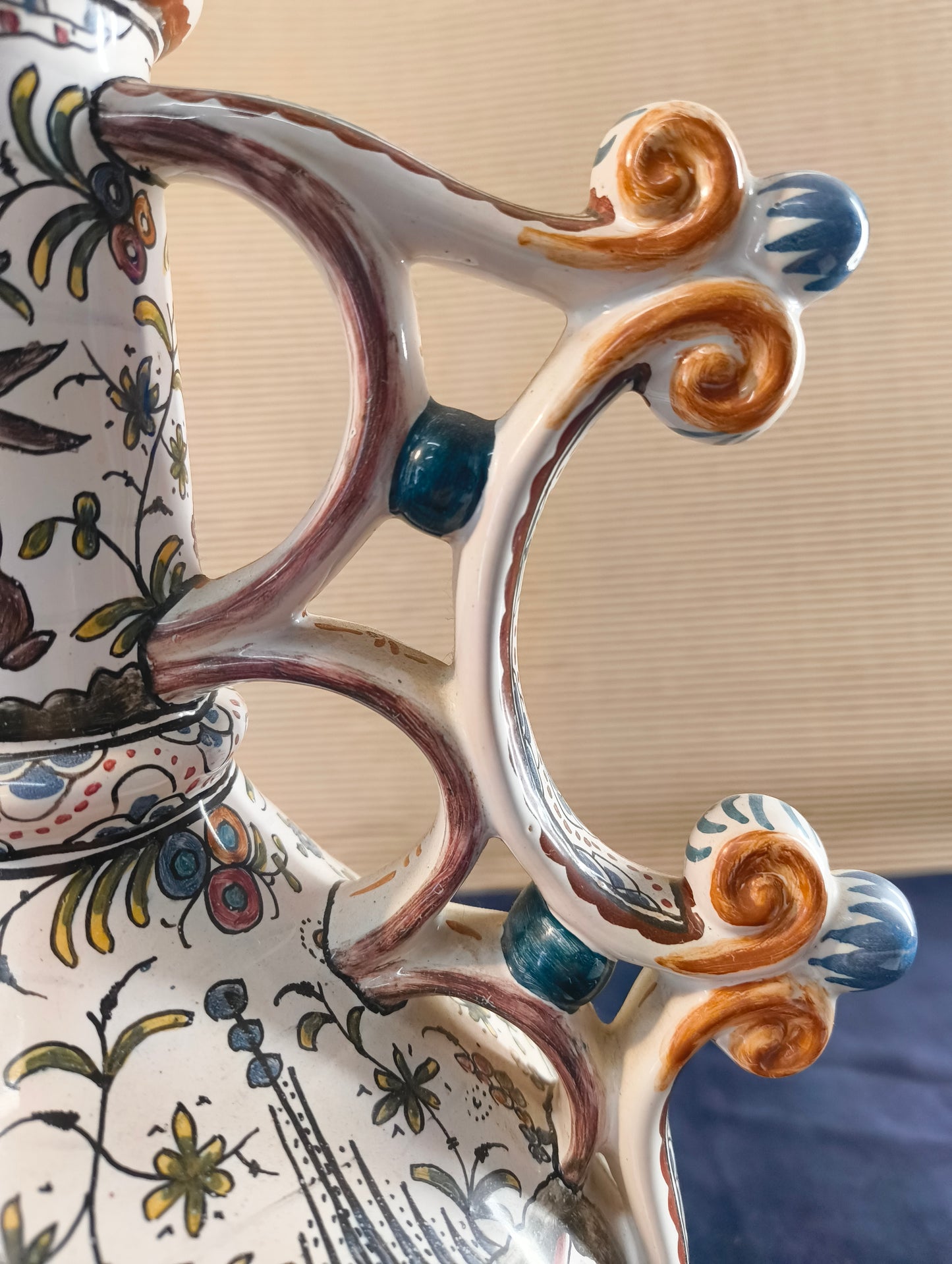 Brocca in ceramica “Estrela de Conimbriga” Portogallo Copia modello del XVII°