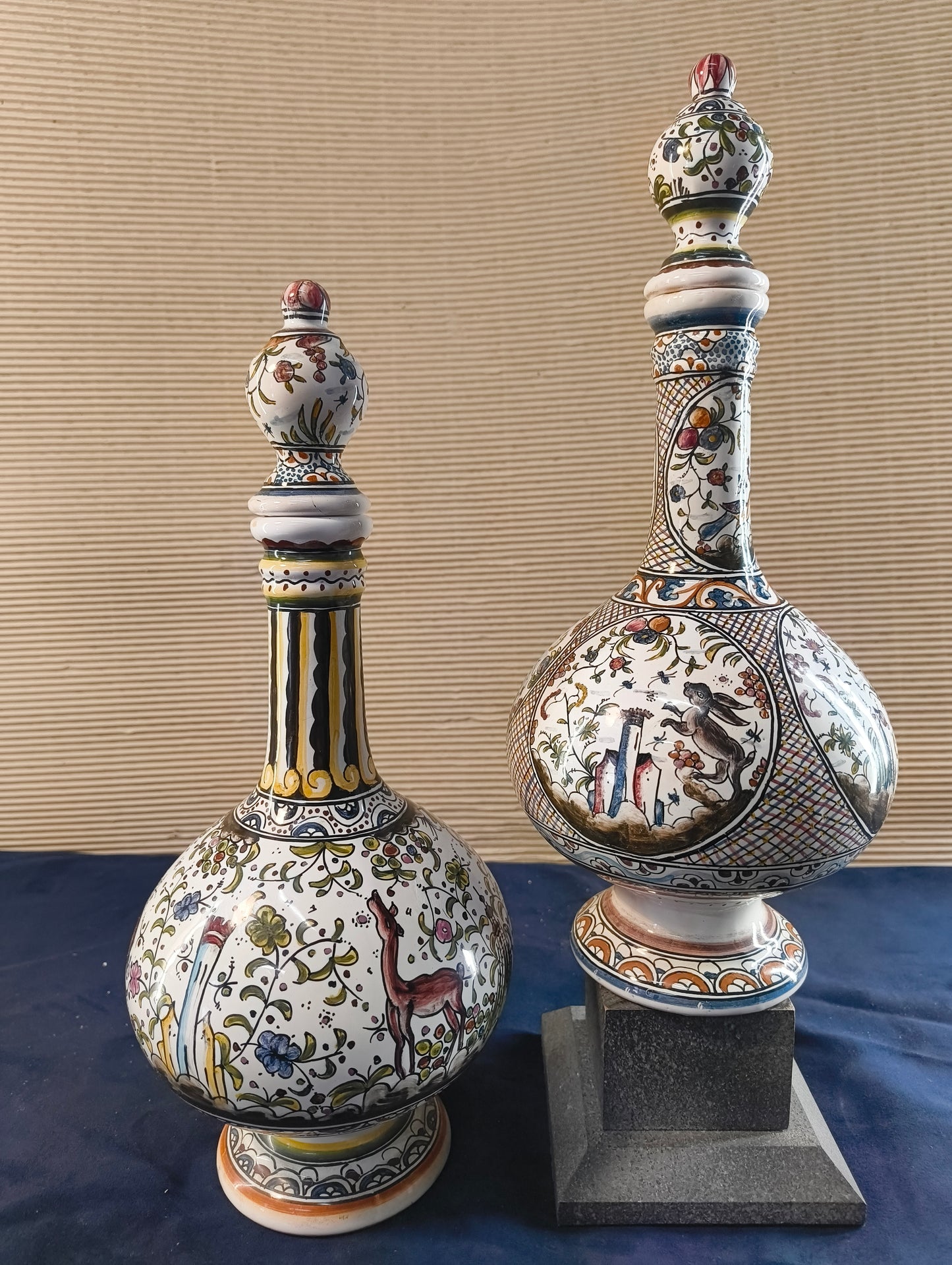 Bouteille en céramique 2 « Estrela de Conimbriga » Portugal - Copie d'un modèle du XVIIème siècle.