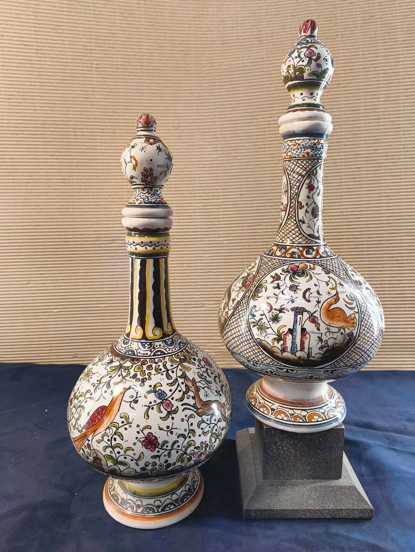 Bouteille en céramique 2 « Estrela de Conimbriga » Portugal - Copie d'un modèle du XVIIème siècle.