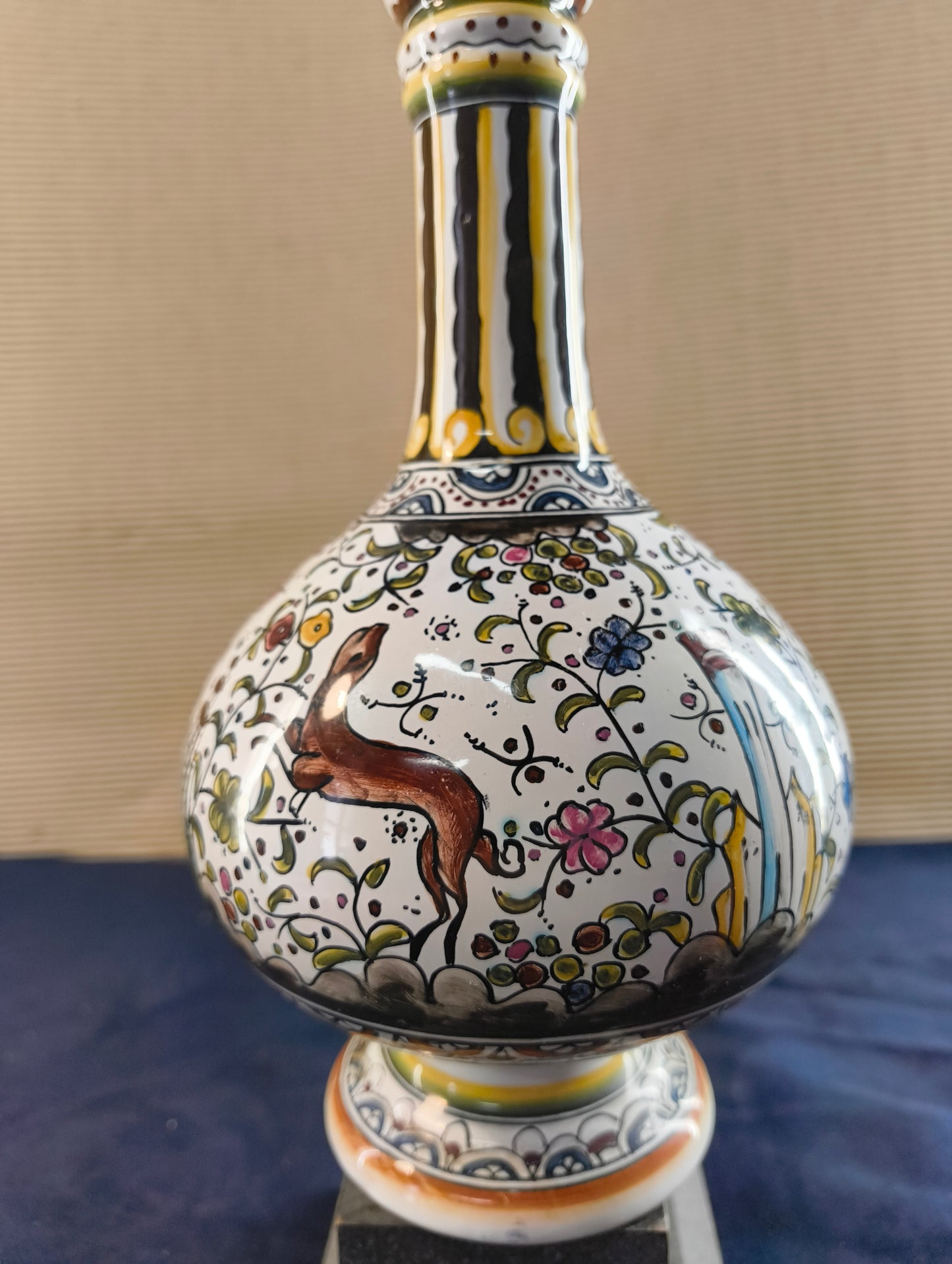 Bouteille en céramique 2 « Estrela de Conimbriga » Portugal - Copie d'un modèle du XVIIème siècle.