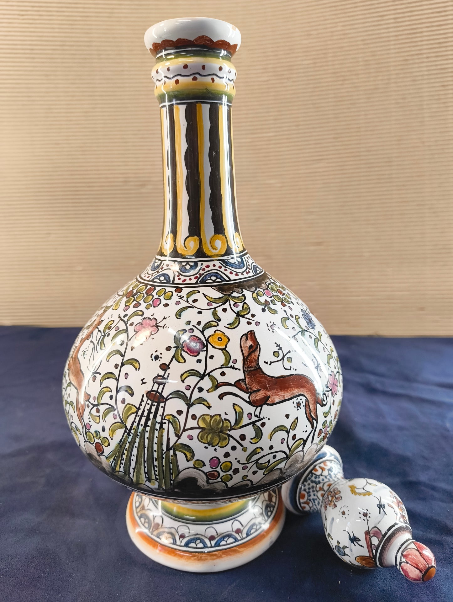 Bouteille en céramique 2 « Estrela de Conimbriga » Portugal - Copie d'un modèle du XVIIème siècle.