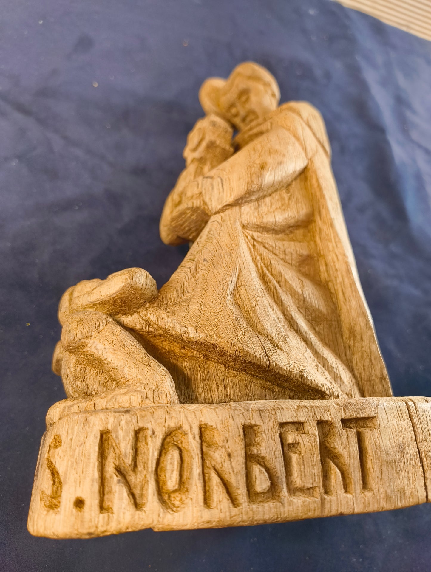 Statua legno San Norberto - Germania - Europa - Inizio XX° secolo