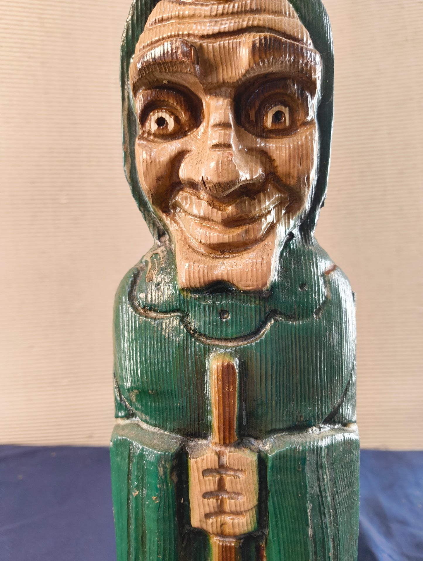 Scatola portabottiglie antropomorfa "Diablo verde" - Spagna - 1950/1960