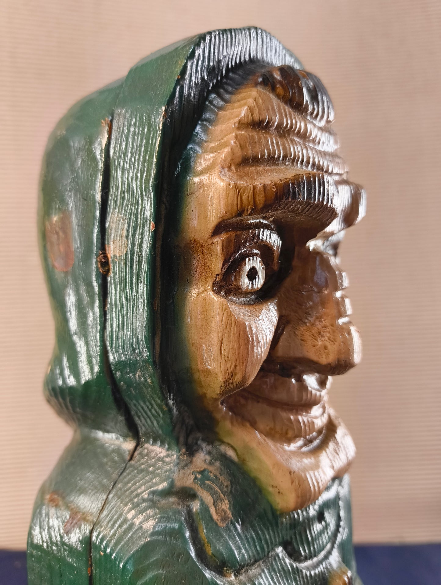 Scatola portabottiglie antropomorfa "Diablo verde" - Spagna - 1950/1960