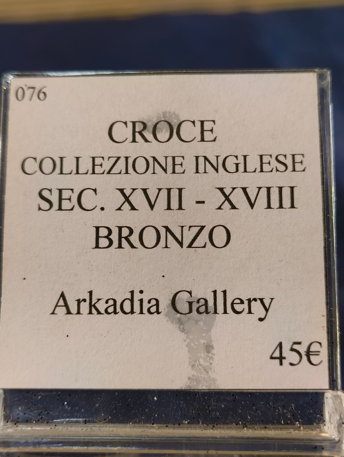 Croce da scavo - Inglese - Bronzo - sec.XVII-XVIII