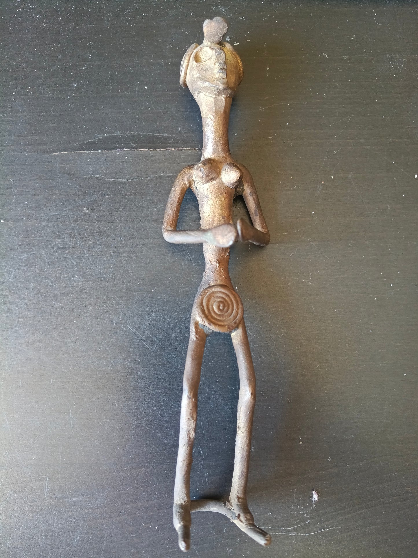 Figura femminile rituale in bronzo – Popolo Lobi – Burkina Faso - seconda metà del XX° secolo.