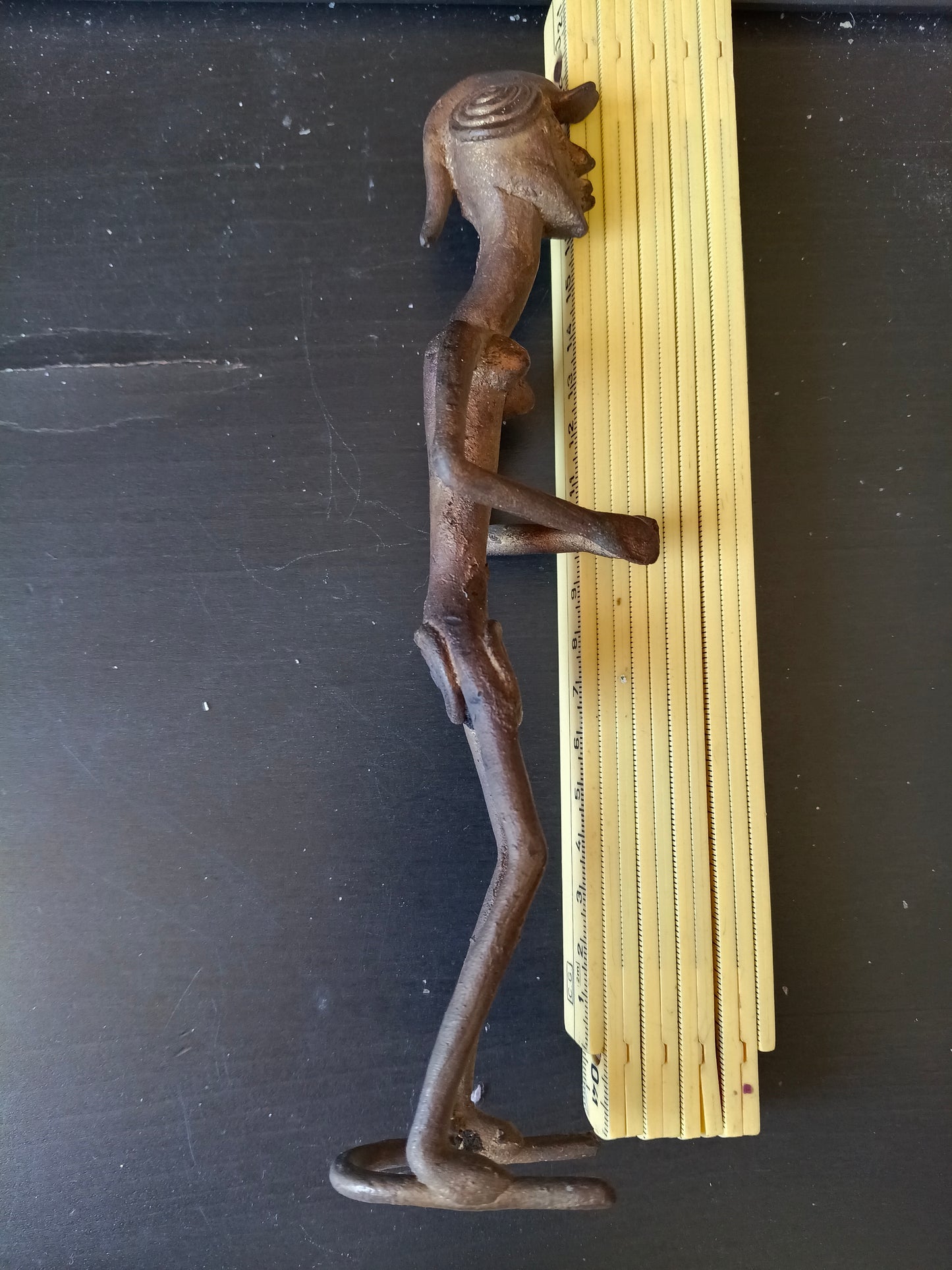 Figura femminile rituale in bronzo – Popolo Lobi – Burkina Faso - seconda metà del XX° secolo.