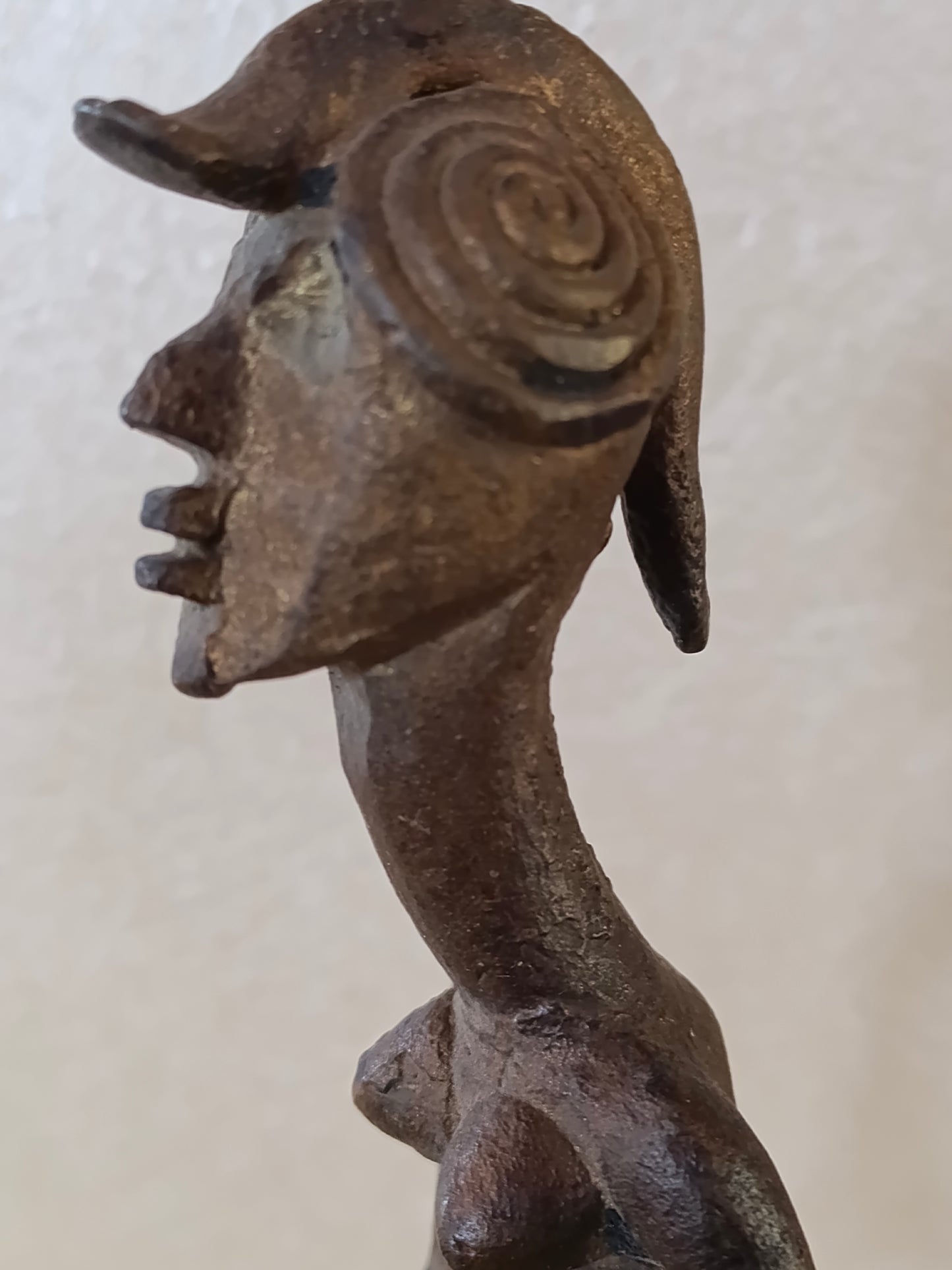 Figura femminile rituale in bronzo – Popolo Lobi – Burkina Faso - seconda metà del XX° secolo.