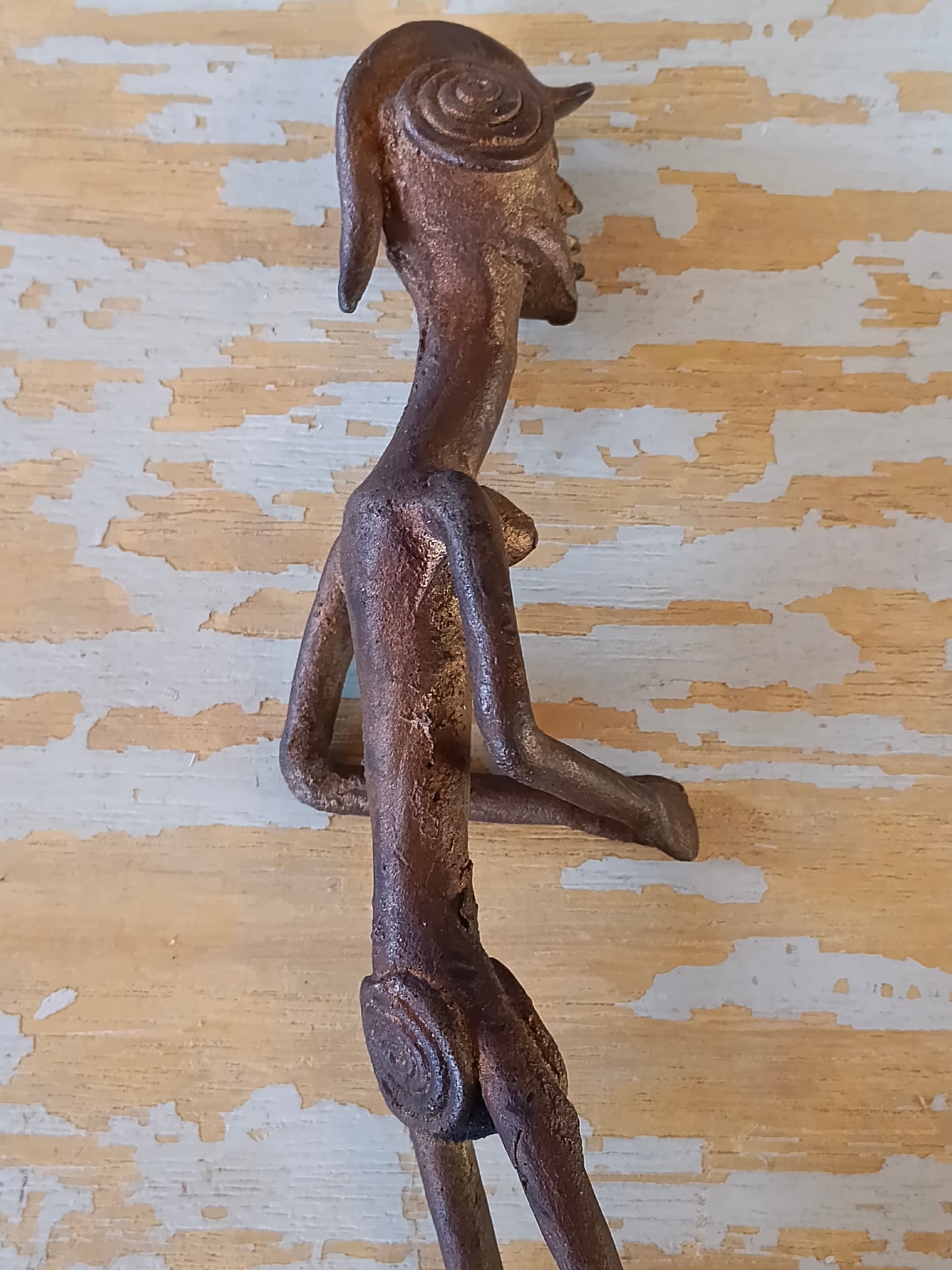 Figura femminile rituale in bronzo – Popolo Lobi – Burkina Faso - seconda metà del XX° secolo.