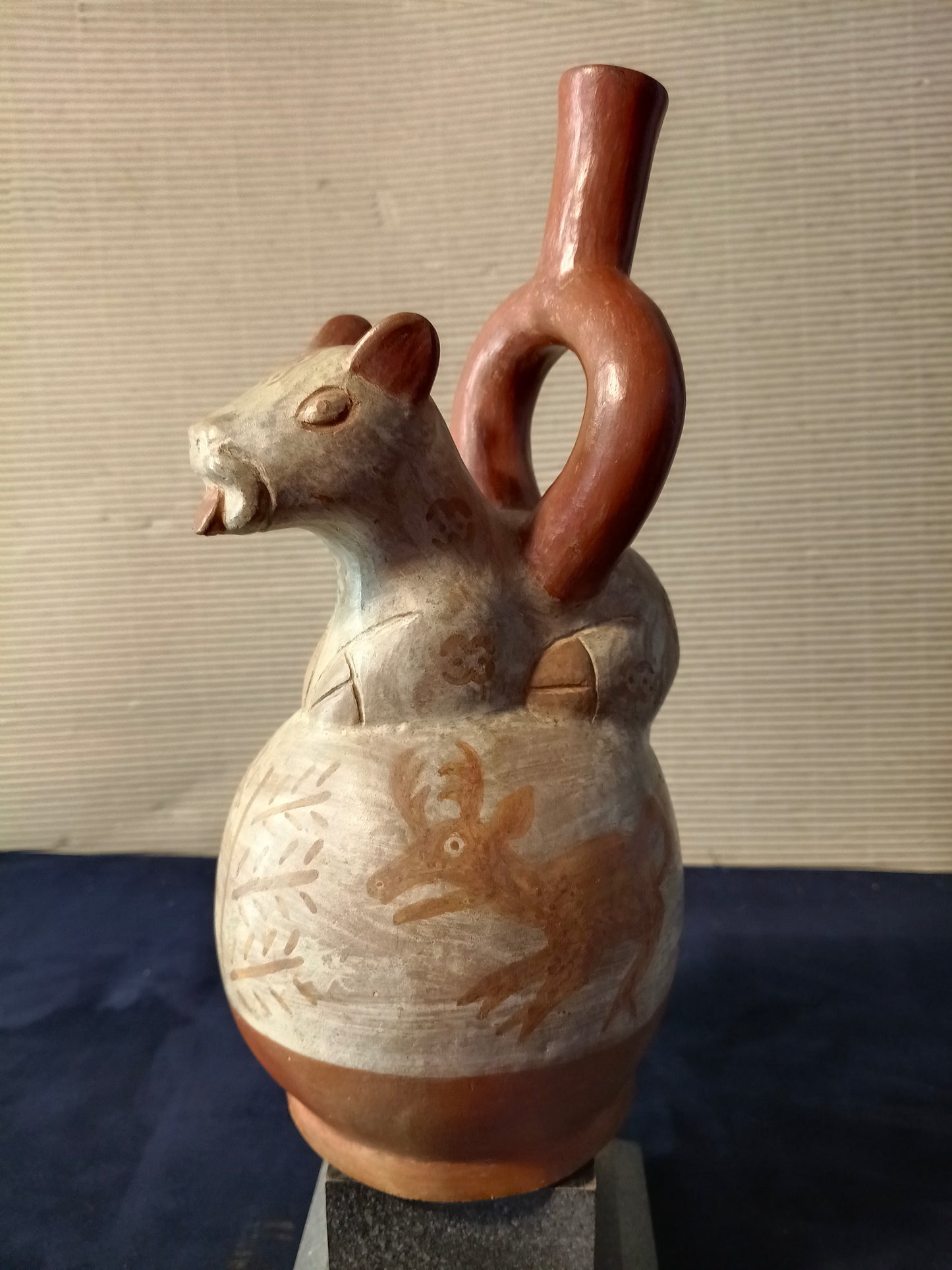 Copia vaso precolombiano zoomorfo - Stile Mochica - Perù - XX secolo