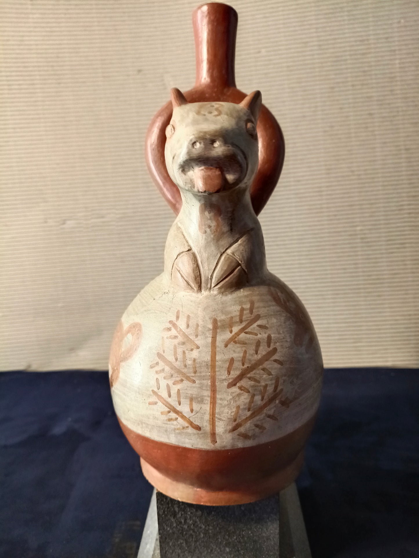 Copia vaso precolombiano zoomorfo - Stile Mochica - Perù - XX secolo