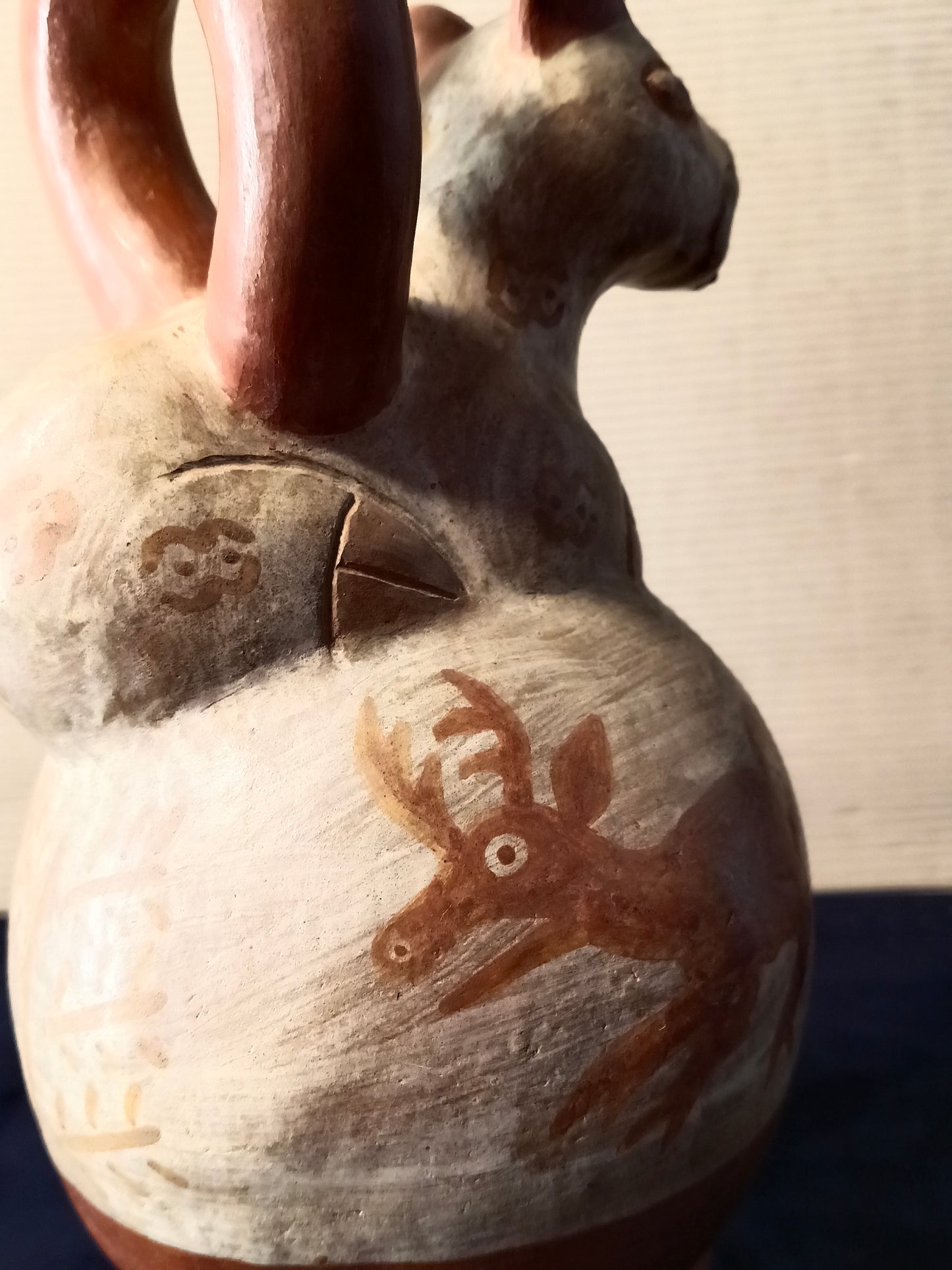 Copia vaso precolombiano zoomorfo - Stile Mochica - Perù - XX secolo