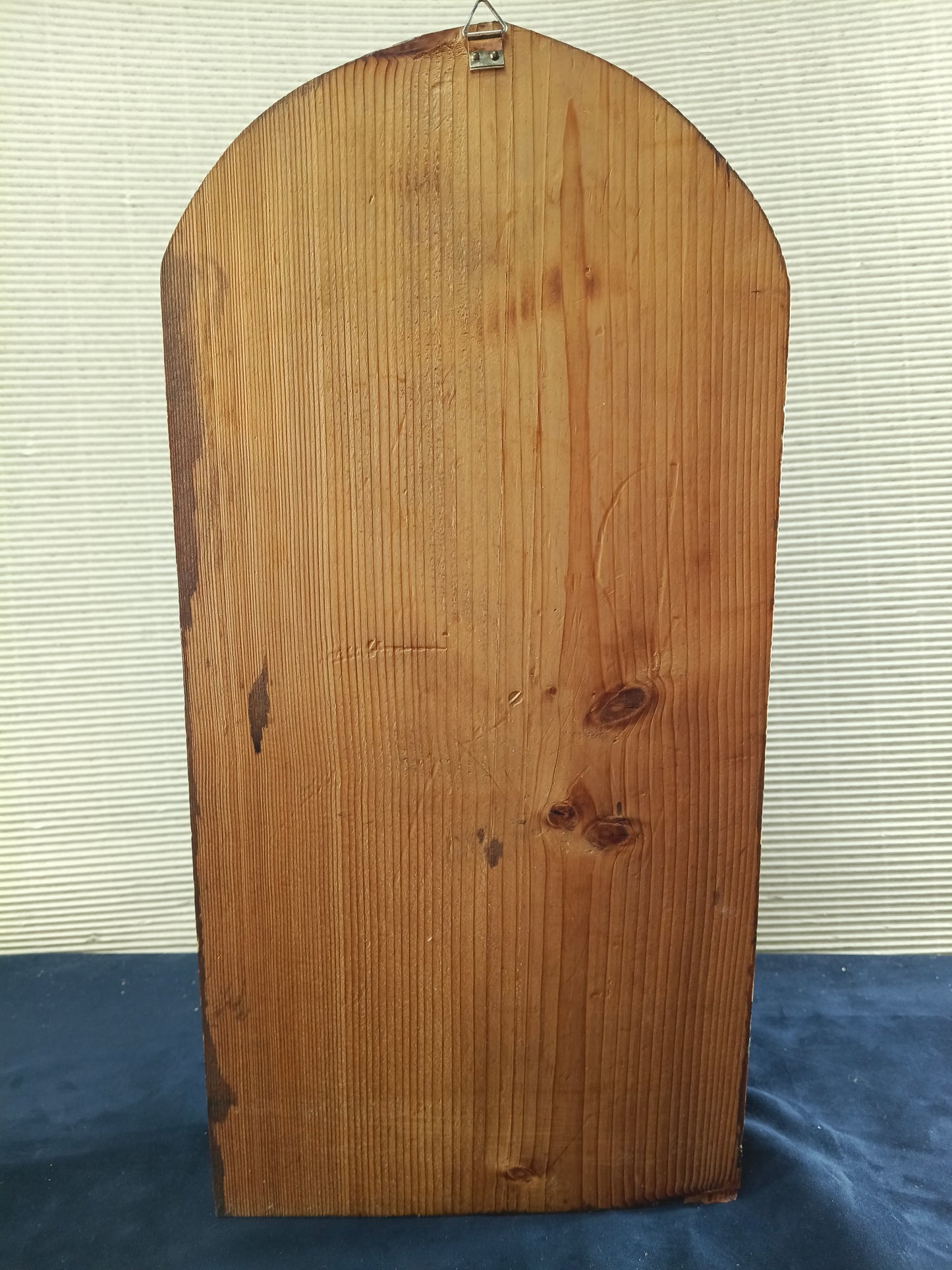 Icona trittico in legno Madonna di Kazan e due Santi - 1920/1930 - Francia del Nord