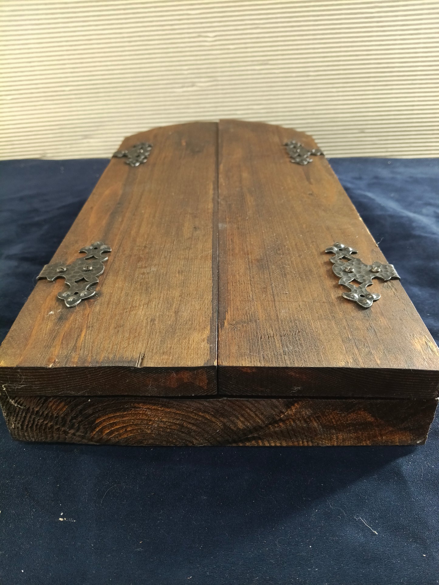 Icona trittico in legno Madonna di Kazan e due Santi - 1920/1930 - Francia del Nord