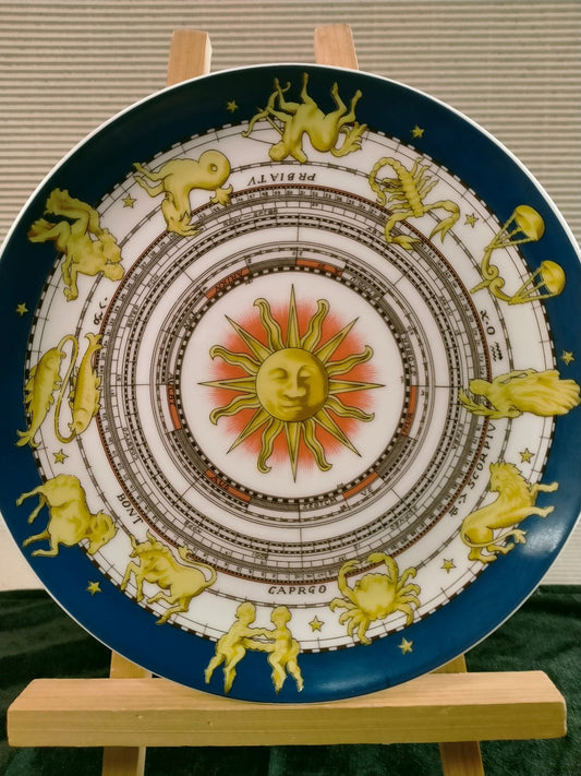 Piatto cielo astrologico - Porcellana - Giappone - circa 1970