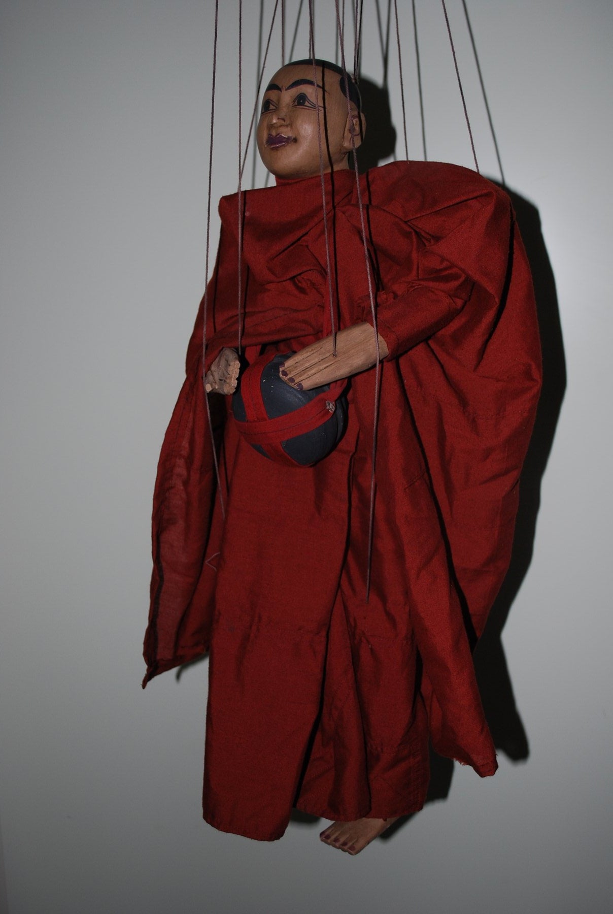 Rare Buddhist Monk Puppet - Burma 1970