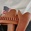 Oklahoma Leather Miami LT. - Colt Belt (2) - Leather, metal USA - Late 20th century