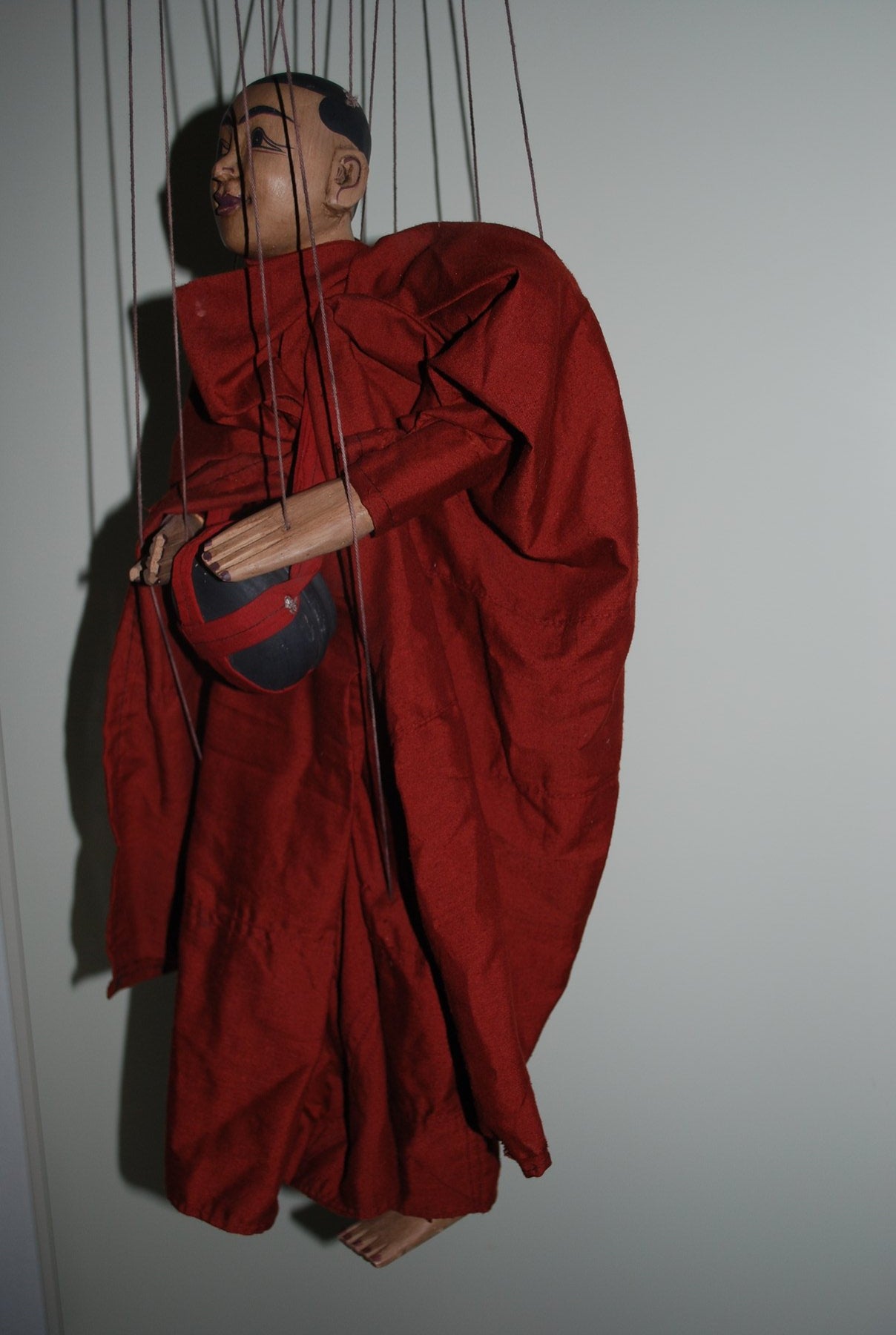 Rare Buddhist Monk Puppet - Burma 1970