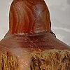 Statue - Palissandre - Bouddha rieur - Chine - Seconde moitié du XXe siècle