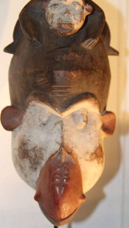 Maschera tribale gorilla "BULU Ngi" Camerun - Africa - 1970/1980