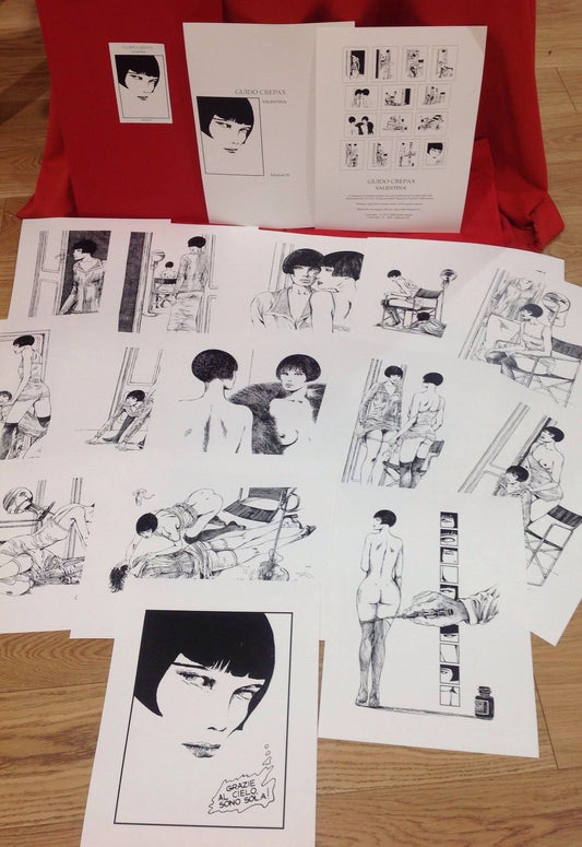 Crepax Guido - Portfolio « Valentina » avec 14 lithographies - Italie - 1ère édition, mai 2008 