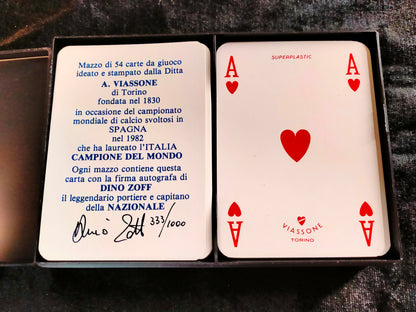 Carte da gioco “Italia campione del mondo”. Spagna 1982. Tiratura limitata a 1000 esemplari