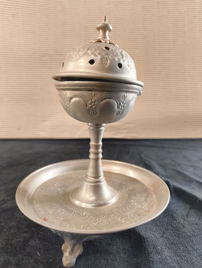 Thurible with saucer - Rome - mid 19th century
