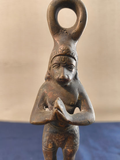 Cloche - Bronze - Hanuman - Instrument de temple - Inde - milieu du XXe siècle 
