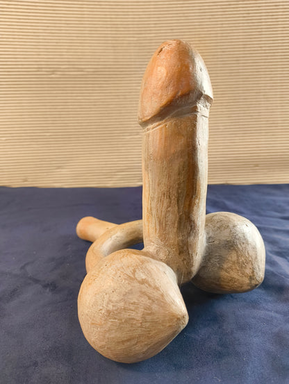 Copy of a Moche Culture terracotta vase - Phallic bottle - Peru - 20th century