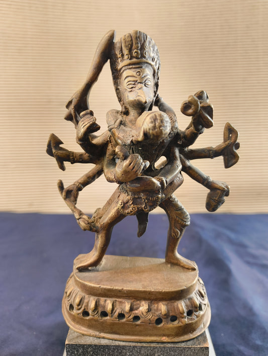Patinated bronze - Tantric Garuda - Tibet - Second half of the 20th century