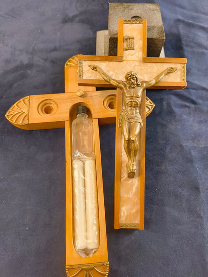 Travel altar crucifix - Italy - 1930/1940 