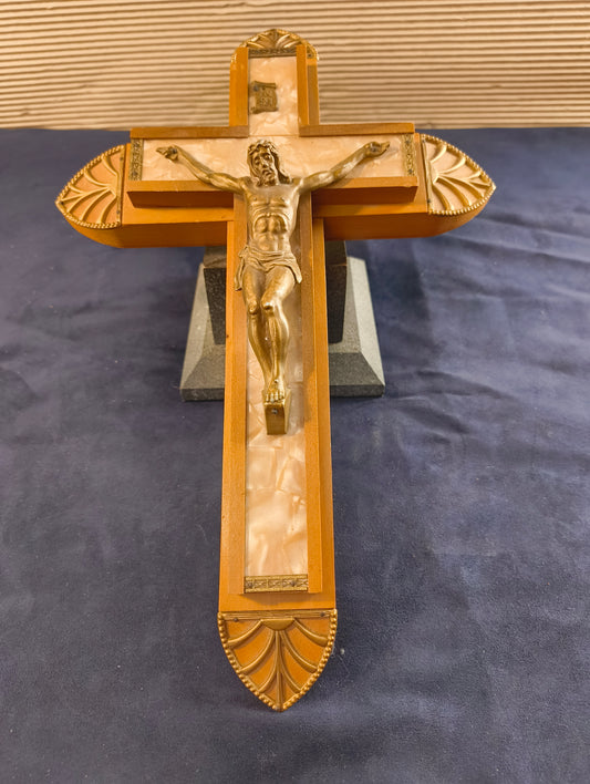 Travel altar crucifix - Italy - 1930/1940 